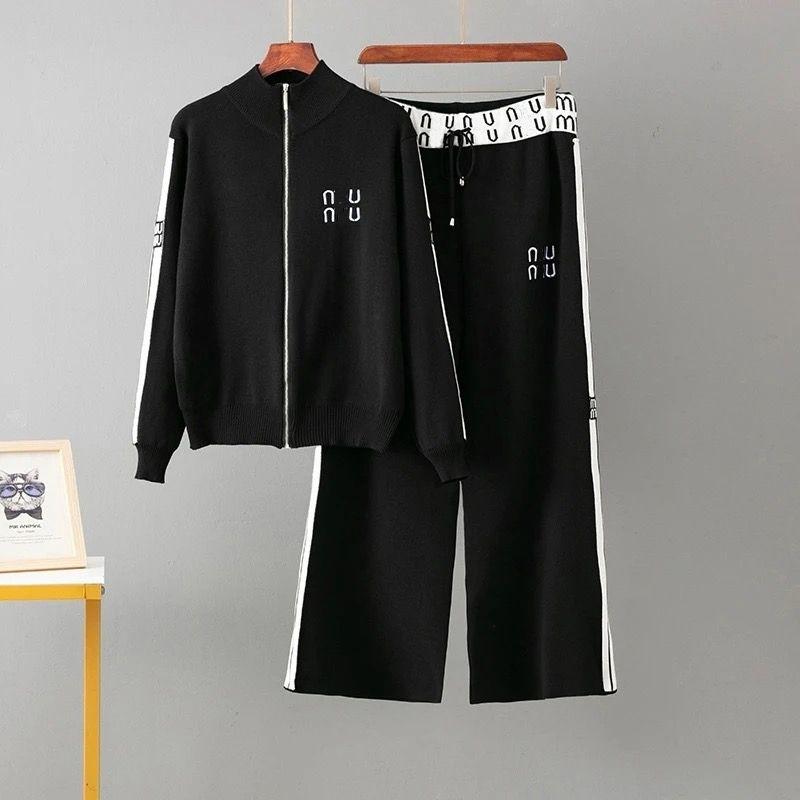 2025 Cárdigan De Moda De Punto Nuevo Con Cremallera, Pantalones Informales De Manga Larga, Abrigo Y Juego Elegante - Imagen 2