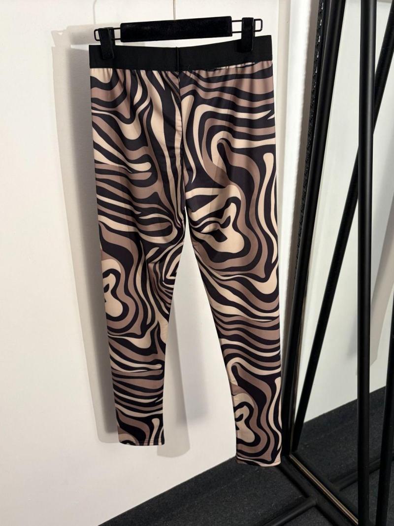 2026 Diseñador Moda Mujer Activewear Leggings Ropa Europa América Ropa De Lujo Pantalones De Yoga Nuevo Zebra Color Block Print Stretch Slim Fit Leggings S-Xxl - Imagen 2
