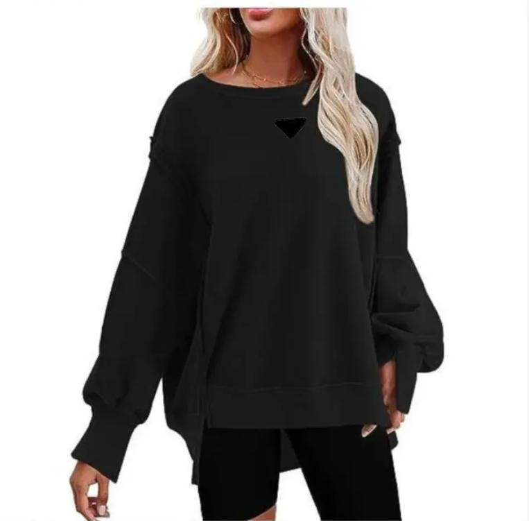 2026 Sudaderas Con Capucha Perfectas De Gran Tamaño Otoño Para Mujer Diseñadores Sudaderas Con Capucha Suéter Deportes Cuello Redondo Manga Larga Casual Sudaderas Sueltas - Imagen 4