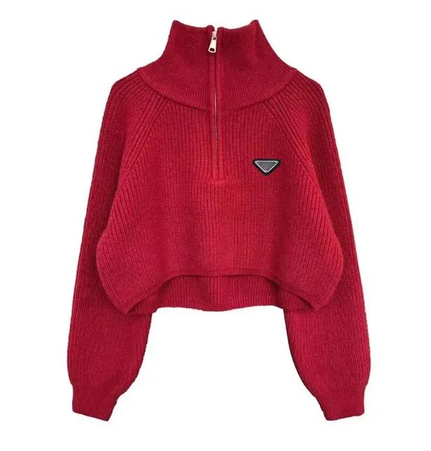 Aa Design Suéter Tejido Para Mujer Chaqueta Corta Con Cremallera Estilo Ajustado S-Xl Otoño Invierno Primavera - Imagen 2