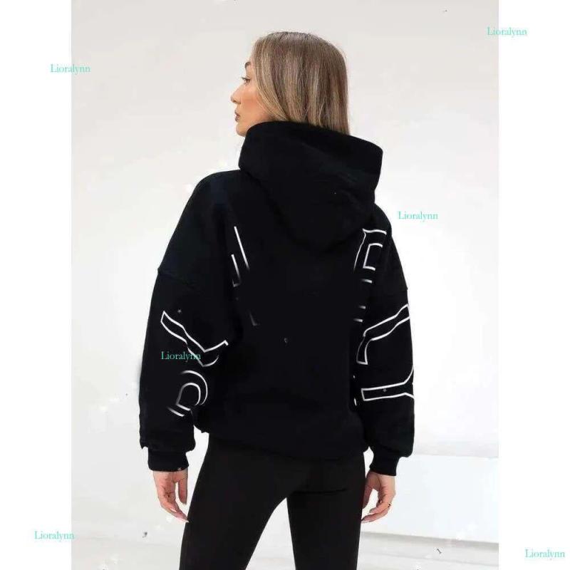 Blakleyhoodie Sudaderas Con Capucha Para Mujer Jersey Sherpa De Cuello Alto Teddy Blakes Sudadera Con Capucha De Lana De Gran Tamaño Con Letras Impresas Tops De Manga Larga Para Mujer 17f