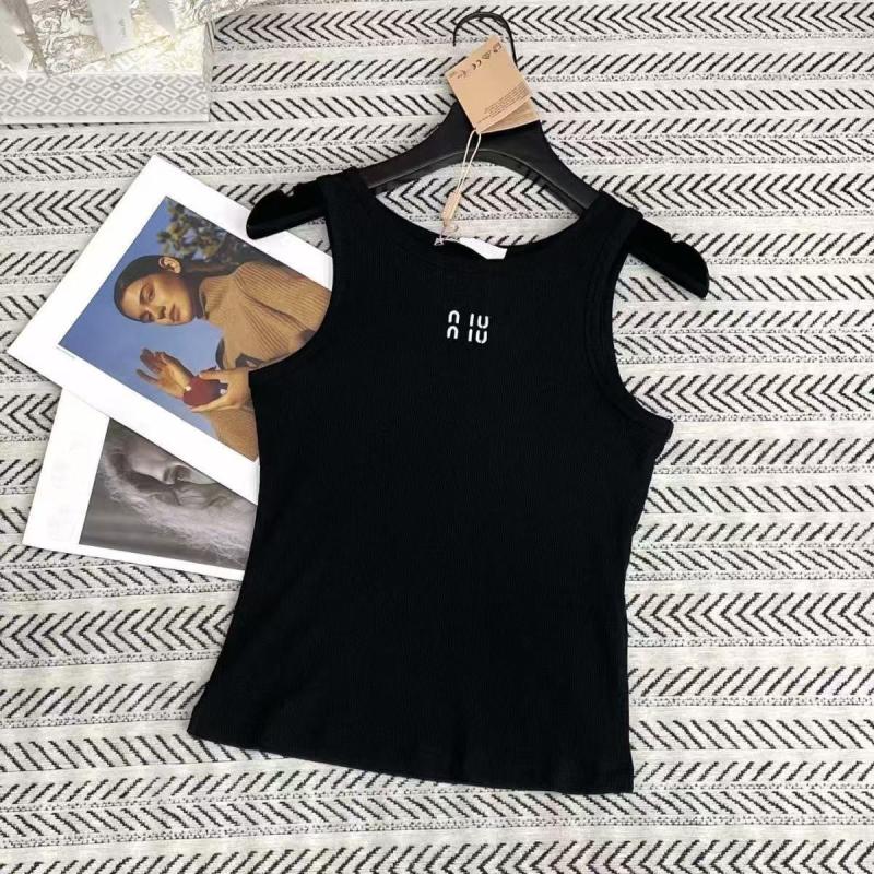 Camiseta Sin Mangas Estilo Nuevo Con Bordado Y Diseño De Letras, Adelgazante, Cómoda Y Anti-Edad - Imagen 3