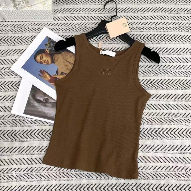 Camiseta Sin Mangas Estilo Nuevo Con Bordado Y Diseño De Letras, Adelgazante, Cómoda Y Anti-Edad - Imagen 4