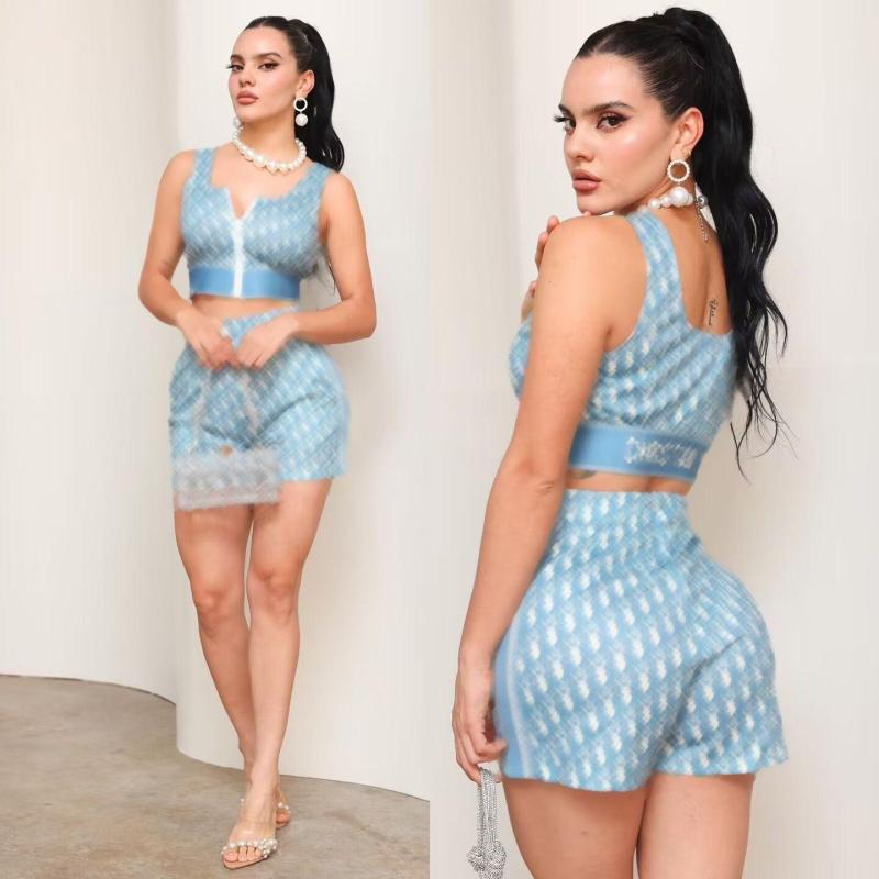 Conjunto De Dos Piezas Para Mujer Tipo Diseñador Top Y Pantalones Sexy, Moda Diaria, Chándal, Envío Gratis - Imagen 2