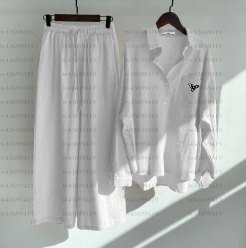 Conjunto De Pantalones Y Tops De Otoño Con Entrepierna Profunda Y Tacto De Piel Con Botones De Manga Larga A La Moda, Conjunto Cómodo Para Usar En Casa - Imagen 3