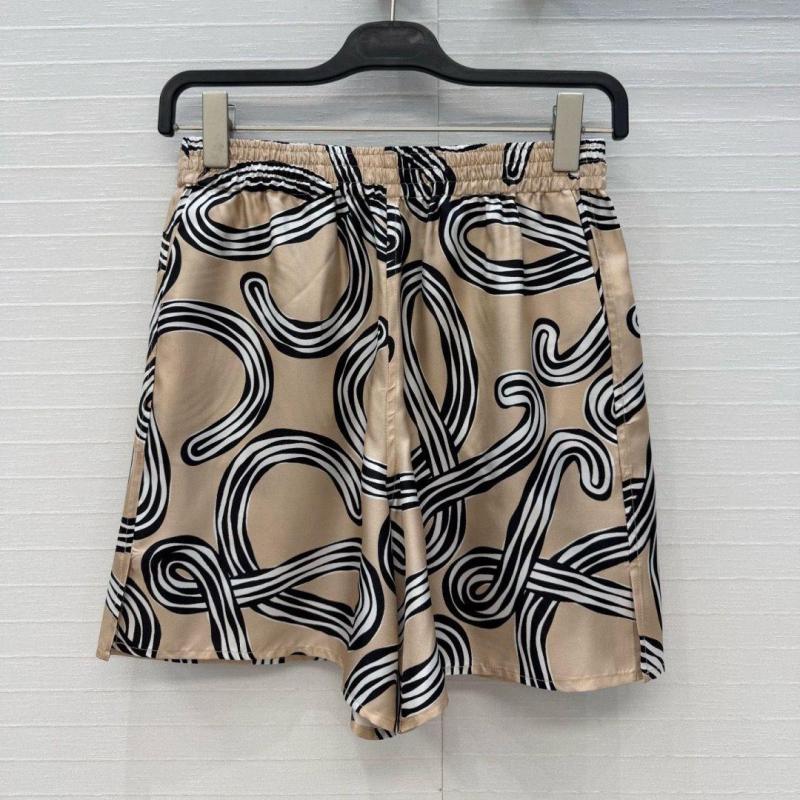 Conjuntos De 2 Piezas Para Mujer Conjunto De Dos Piezas De Diseñador Quietluxury Chándal De Satén Para Mujer Camisa Con Cordón Y Estampado Geométrico Traje Con Pantalones De Pierna Ancha Conjunto Elegante A Juego - Imagen 5
