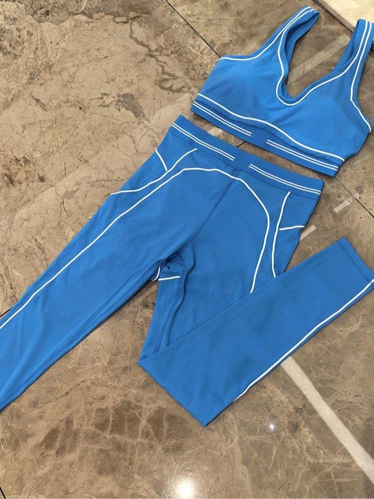 Conjuntos De Yoga Para Mujer Heart Throb Bra + Leggings Conjuntos De Yoga Para Mujer Conjuntos De Sudor Gimnasio Traje Deportivo Corto Pantalones Modelar Cintura Fitness Correr Ropa Deportiva - Imagen 5
