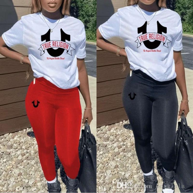 Diseñador Ropa Para Mujer Carta De Moda Impresa 2two Pieza De Pantalones Set Casual Traje De Verano Traje De Verano - Imagen 4