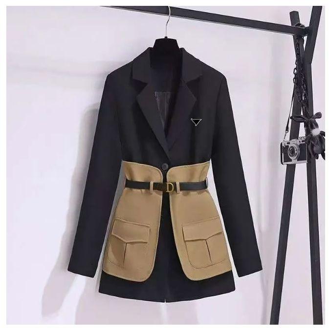 Diseñador Trajes De Mujer Blazer Chaqueta Para Mujer Cubierta De Cintura Delgada Traje Top Traje De Hombre Moda Otoño Temperamento Para Mujer Abrigo Chaquetas De Dama