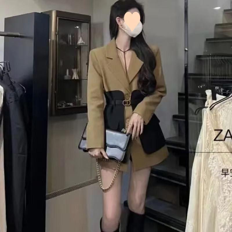 Diseñador Trajes De Mujer Blazer Chaqueta Para Mujer Cubierta De Cintura Delgada Traje Top Traje De Hombre Moda Otoño Temperamento Para Mujer Abrigo Chaquetas De Dama - Imagen 4