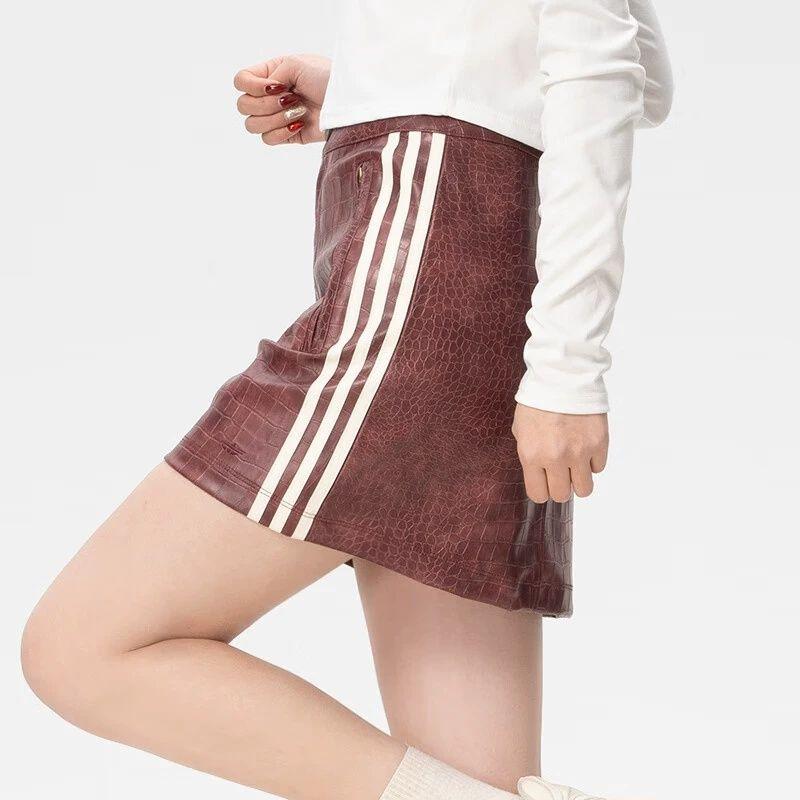 Falda De Mujer 2026 Primavera Nueva Pu Moda Deportiva Casual Slim Fit Falda Corta A-Line Faldas Kd5035 - Imagen 5