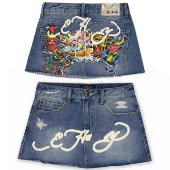 Faldas Primavera Verano Chica Picante Bolso Vaquero Falda Corta A La Cadera Mujer Cintura Alta Y2k Falda Vaquera Adelgazante