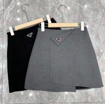 Letra Clásica Una Línea Faldas Diseñador Mujeres Vestido De Negocios Moda Slim Color Sólido Faldas Irregulares Vestidos Casuales