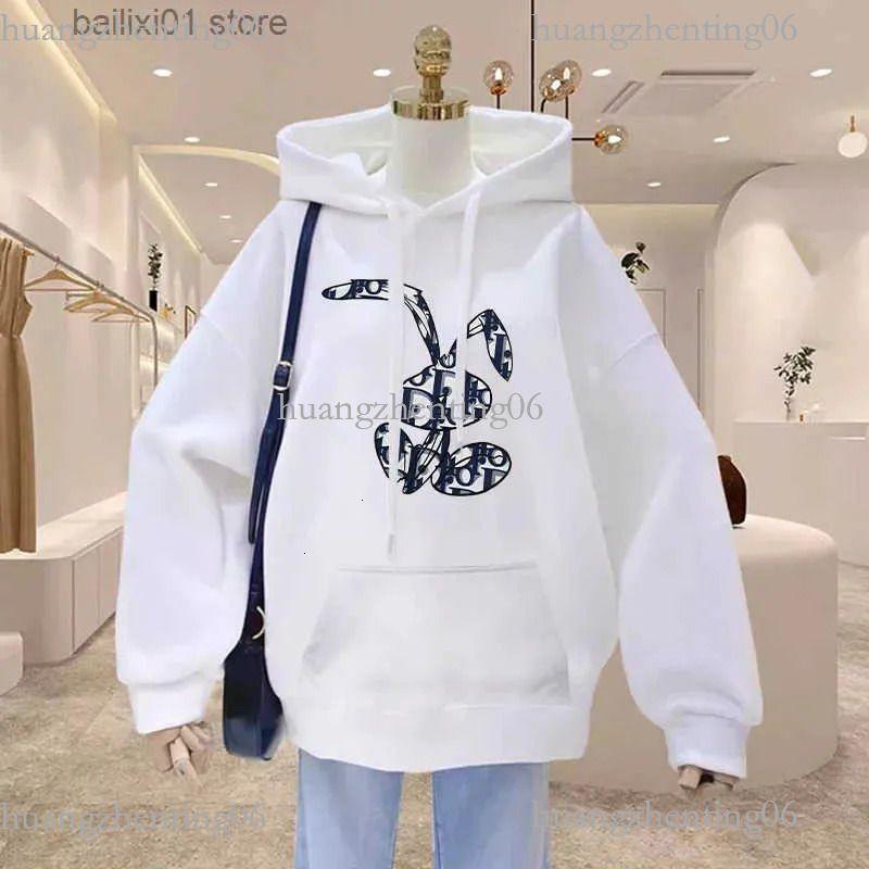 Mujeres High Quty Sudaderas Con Capucha Casuales Harajuku Y2k Diseñador Señoras Luuxry Sudadera Con Capucha Mujer Vintage Moda Jerseys Ropa T250912 - Imagen 3