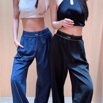 Pantalones De Diseñador Para Mujer Traje Hasta Pantalón Pantalón Conjunto De Yoga Regular Punto De Partido Falda Corta De Cintura Alta Persecución Suelta Regular Larga Yogamujeres Conjuntos De Transporte De Pierna Ancha Ropa Deportiva
