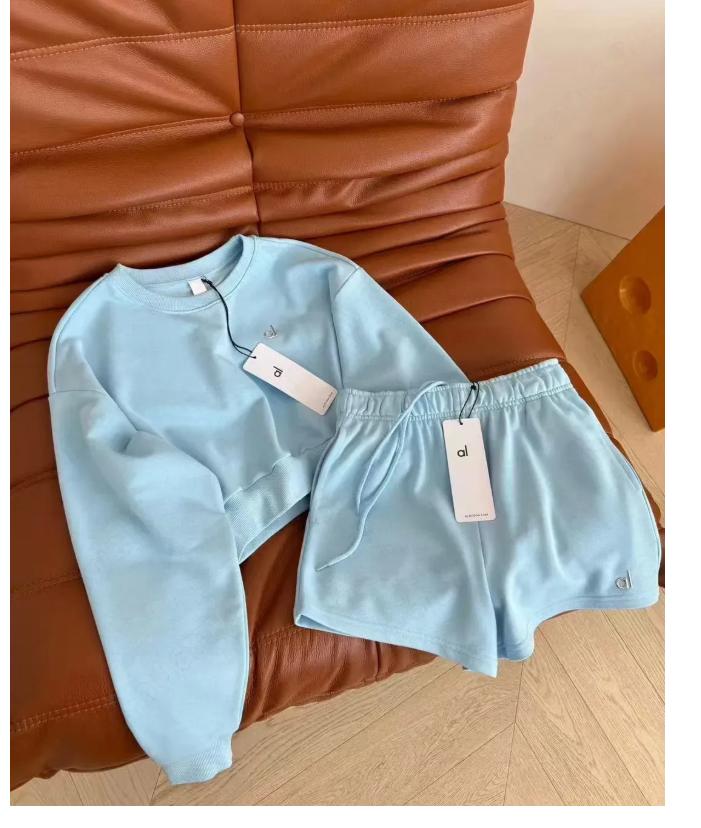 Sudaderas Con Capucha Para Mujer, Traje Deportivo Con Estampado De 2 Piezas Para Yoga, Ropa Deportiva Para Correr, Ropa Con Capucha, Pantalones Cortos Con Capucha - Imagen 2