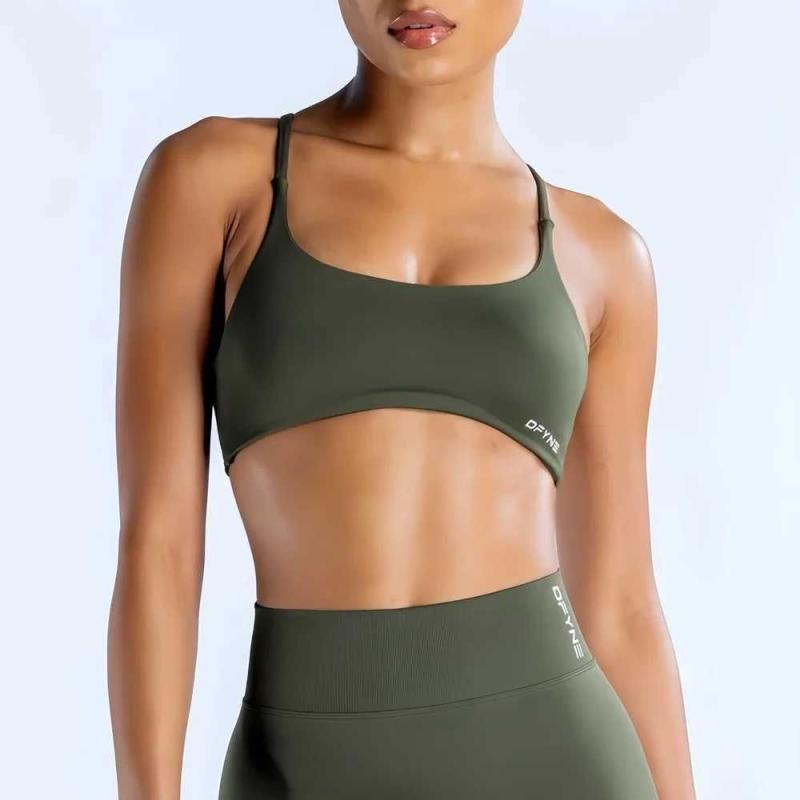 Sujetador Dinámico Con Espalda Torcida Para Mujer, Top De Yoga Sin Costuras, Sujetador De Soporte Medio Acolchado, Top Corto De Gimnasia, Top Deportivo Elástico Para Fitness Xj250106 - Imagen 4