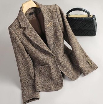Traje De Diseñador De Alta Calidad Para Mujer, Chaqueta De Lujo Para Mujer, Chaqueta De Lana De Primavera, Abrigo, Ropa Para Mujer We80