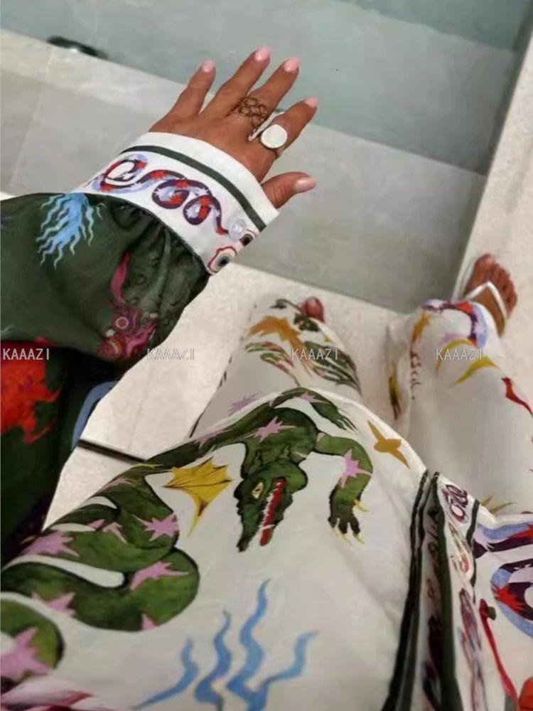 Trajes De Estampado Casual De Moda De Polo Mujeres De Mangas Largas Camiseta Tops Pantalones Elegantes Femeninos De 2 Piezas Ejuicios De Ropa Volicería 2 - Imagen 4
