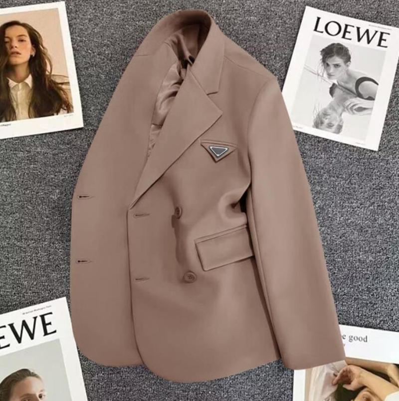 Trajes Para Mujeres Blazers Business Casual Cashors Color Pure Metal Pattern Lady Coats Hombre Para Mujer Diseñadora De Ropa De Lujo - Imagen 2